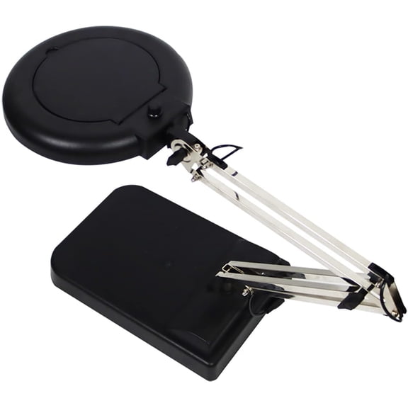 20x Black Benchtop Magnifier Lamp Table Magnifier Lamp