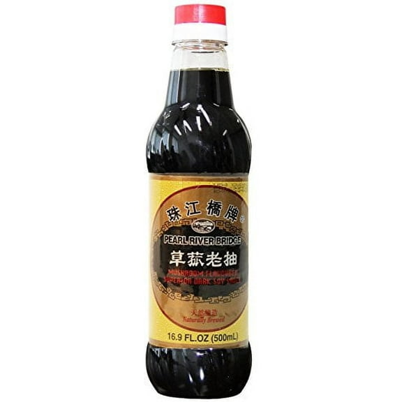 NineChef Bundle - Pearl River Bridge Mushroom Flavored Superior Dark Soy Sauce Plastic Bottles 16.9 oz.   1 NineChef ChopStick