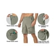 thumbnail image 7 of Mapamyumco Men's Hiking Shorts, Cargo Shorts Quick Dry Lightweight Golf Shorts for Casual, Running (Sage XL), 7 of 7