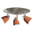 thumbnail image 2 of Cal Lighting SL-954-3RRUYELS Track Lighting, Yellow Art Glass & Rust, 2 of 4