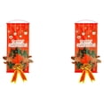 thumbnail image 2 of Cartel de puerta delantera Moyic Feliz Navidad decoración colgante 2Conjunto, 2 of 6