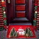 thumbnail image 5 of Alfombra Navideña Roja con Diseño de Papá Noel y Árbol de Navidad, de Terciopelo Coral, Ideal para La Entrada, El Dormitorio, La Sala de Estar, La Cocina o Como Decoración Del Hogar., 5 of 7