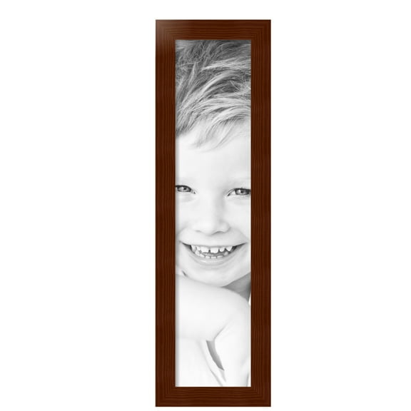 ArtToFrames 8" x 35" Honey Stain Picture Frame, 8x35 inch Brown Wood Poster Frame (WOM-4349), Pack
