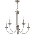 thumbnail image 5 of 5 Light Brushed Nickel Chandelier with Steel base material, 5 of 5