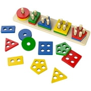 Toys for 1-4 Year Old Boys Girls, Montessori Toys for 1-3 Year Old, Shape Sorting Wooden Toys, Stacking Toys for Toddlers 1-3, Educational Toys for Color Recognition, Gifts for 1-4 Year Old Boys Girls