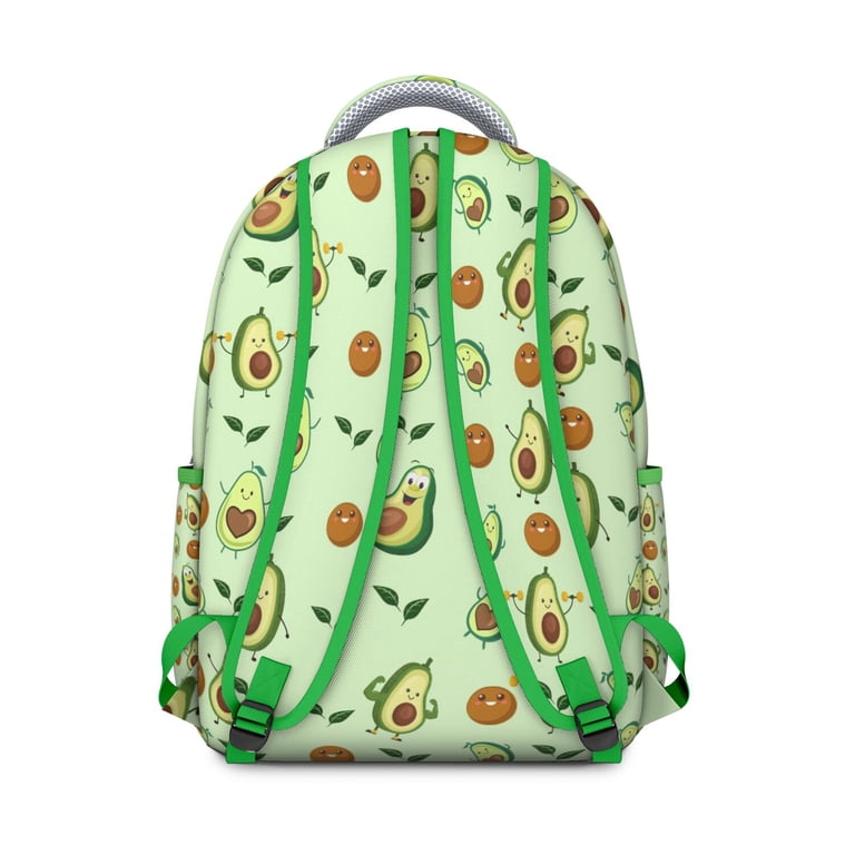 Cute Frog Avocado Backpack / New Kawaii Frog Backpacks for Sale | Redbubble main image 4