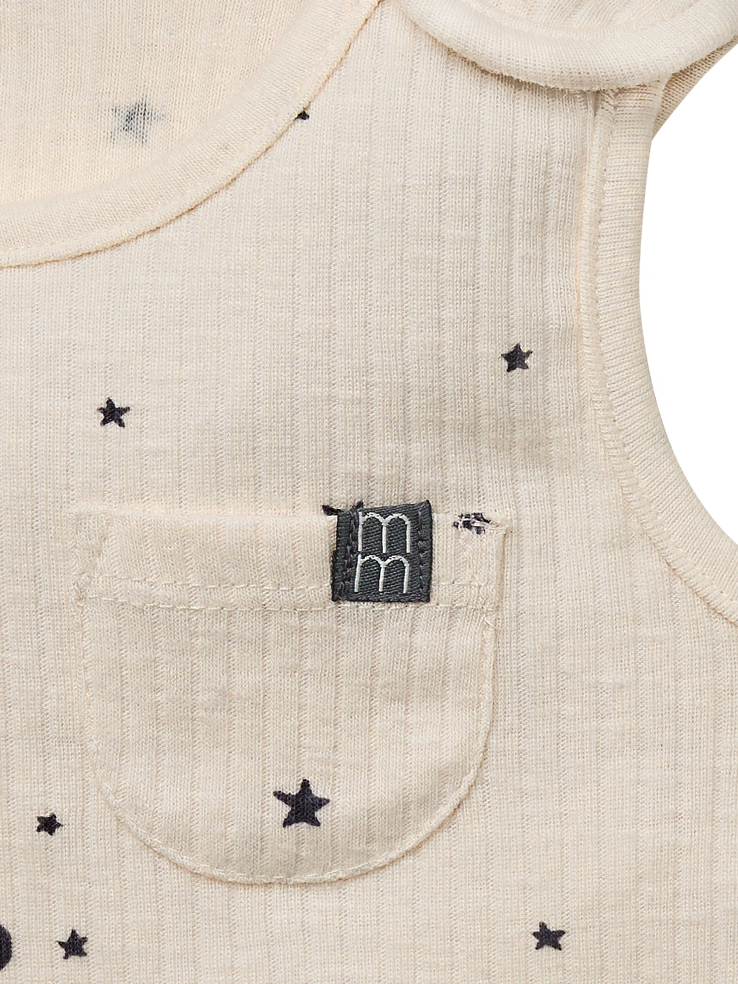 Modern Moments by Gerber Baby Neutral Organic Tank Top With Pocket, Sizes 0/3 Months - 24 Months