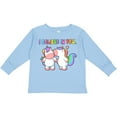 thumbnail image 3 of Inktastic I Believe in You Cute Rainbow Unicorns Boys or Girls Long Sleeve Toddler T-Shirt, 3 of 5