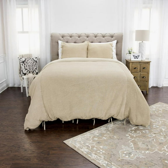 Donny Osmond Cottonwood 96" x 98" Cotton Duvet in Natural