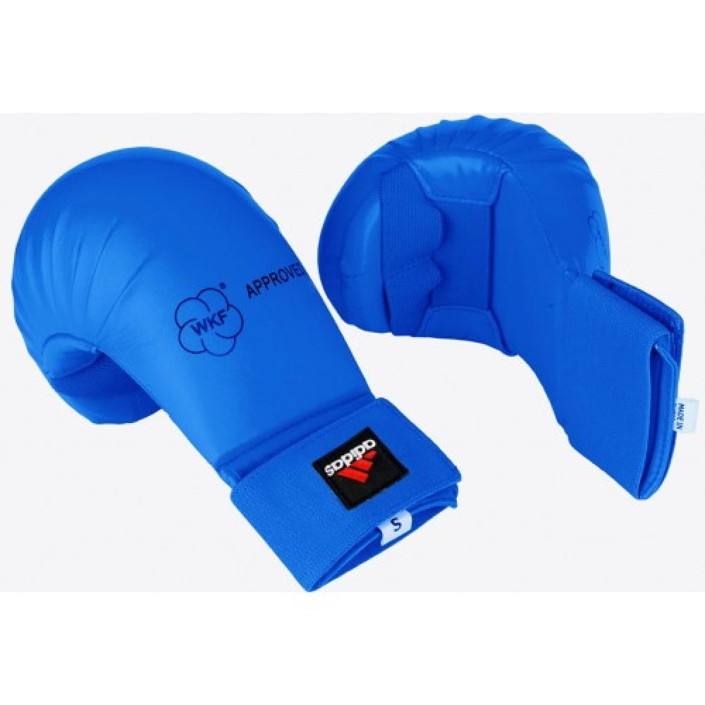 MAR INTERNATIONAL WKF Approved Karate Mitts with Thumb Blue, Large