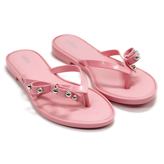 Melissa Women's Flip Flop Slim Ii Fashion Sandals, Pink,7 M US