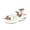 White, variant on Pennysue Women Air Cushioned Walking Sandals Comfortable Ankle Strap Support Casual Daily Dress Sandals Platform Shoes