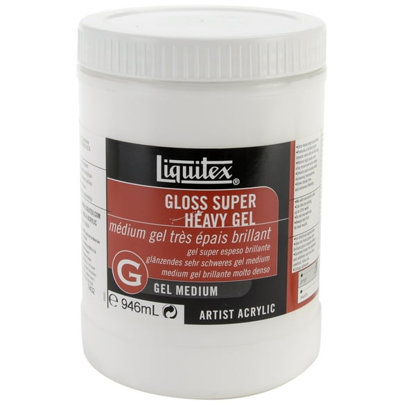 Liquitex Super Heavy Gloss Acrylic Gel Medium-32oz