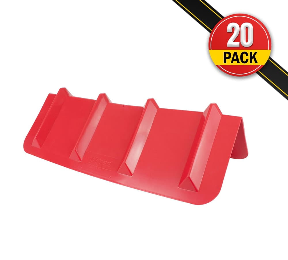 (20 Pack) Red Corner Protector V Shaped Edge Guard 8" x 8" x 24" Inches
