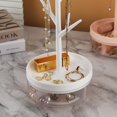 thumbnail image 2 of Half Room Branch Jewelry Rack With Rotatable Base and Storage Box Tree Tower Rack Hanging Organizer for Ring Earrings Necklace Bracelet,Suitable for living rooms, bathrooms,offices,etc., 2 of 7