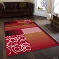 thumbnail image 1 of Allstar Red Area Rug. Contemporary. Abstract. Traditional. Geometric. Formal. Shapes. Squares (7' 7" x 10' 6"), 1 of 7