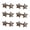 6-gun black, variant on Star Shape Fastening Buckle Metal Buttons Jeans Tighten Waist Buckle Disassembly Not Sewing Buttons for Clothing