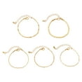 thumbnail image 4 of 5 pulseras de oro para mujer jinwen cadena pequeña minimalista pulseras apilables de moda, 4 of 8