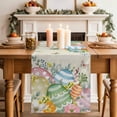 thumbnail image 2 of Table Runner - 72 Inch Long, Easter Eggs Kitchen Dining Table Runner Dresser Scarves, Farmhouse Spring Botanicals Plants Butterfly Farmhouse Decor for Coffee Tables Wedding Party Banquet, 2 of 8