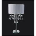 thumbnail image 2 of Q-Max 706733TWHU 29 in. Crystal Inspired 3-Bulb Table Touch Lamp - Chrome, 2 of 2