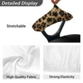 thumbnail image 4 of SCRAWLGOD Fur Leopard Print Yellow 2 PCS Anti-Dust Office Chair Armrest Covers Cozy Easy to Install Chair Arm Covers Pads Scratch Resistant Computer Chair Arm Slipcovers, 4 of 6