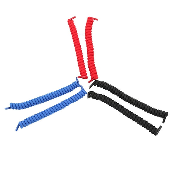 Unbranded 6pcs Curly Coiled Elastic Shoe Laces for Sneakers Built with Long-Lasting Elasticity Assorted Color