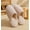 Beige, variant on Cotton - Linen Home Slippers - Warm, Anti - Slip, Wear - Resistant, Casual Closed - Toe Slippers House Bedroom Slippers for Woman