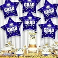 thumbnail image 4 of PMU Grad Congrats Star 18in Mylar Balloon Navy Pkg/5, 4 of 7