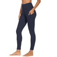 thumbnail image 5 of BLTIBY 2025 2PC Yoga Leggings for Women High Waisted Solid Colour Workout Sports Running Athletic Pants with Pockets Navy XXL, 5 of 9