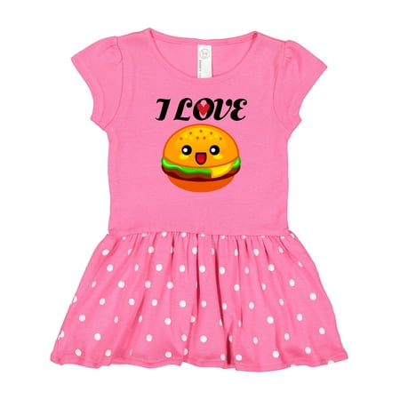 

Inktastic I Love Hamburgers Gift Baby Girl Dress