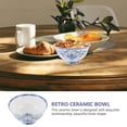 thumbnail image 3 of MasteelfCA Ceramic Noddle Bowl Ceramic Rice Bowl Retro Ramen Bowl Restaurant Bowl Random Pattern, 3 of 8