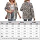 thumbnail image 2 of Camisa Chaqueta de leopardo para mujer, chaqueta holgada con cuello vuelto, chaquetas de gran tamaño para mujer Ygjytge Beige T S para Mujer, 2 of 6