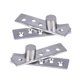thumbnail image 2 of 2Pc 360 Degree Rotating Hinge Stainless Steel Door Pivot Up Down Shaft Furniture Hinges with Eccentric Shaft Size L (Silver), 2 of 3