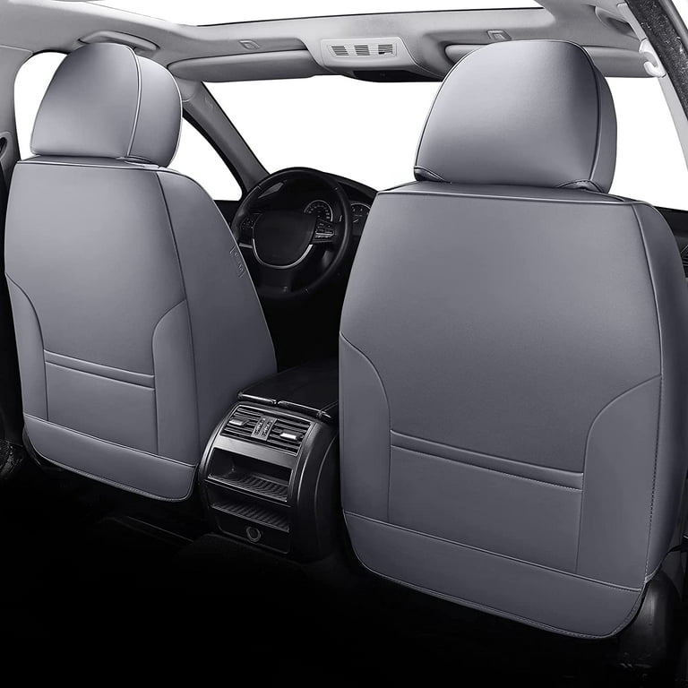 Coverado Auto Seat Covers Set, Gray Car Seat Covers 5 Seats Full