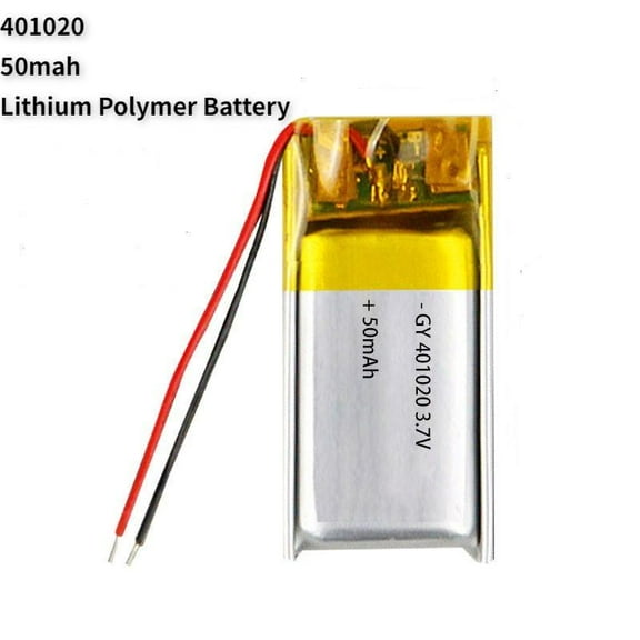 3.7V 50mAh Li-Ion Battery 401020 Lithium Polymer Rechargeable Battery For Bluetooth Headset Car DVR