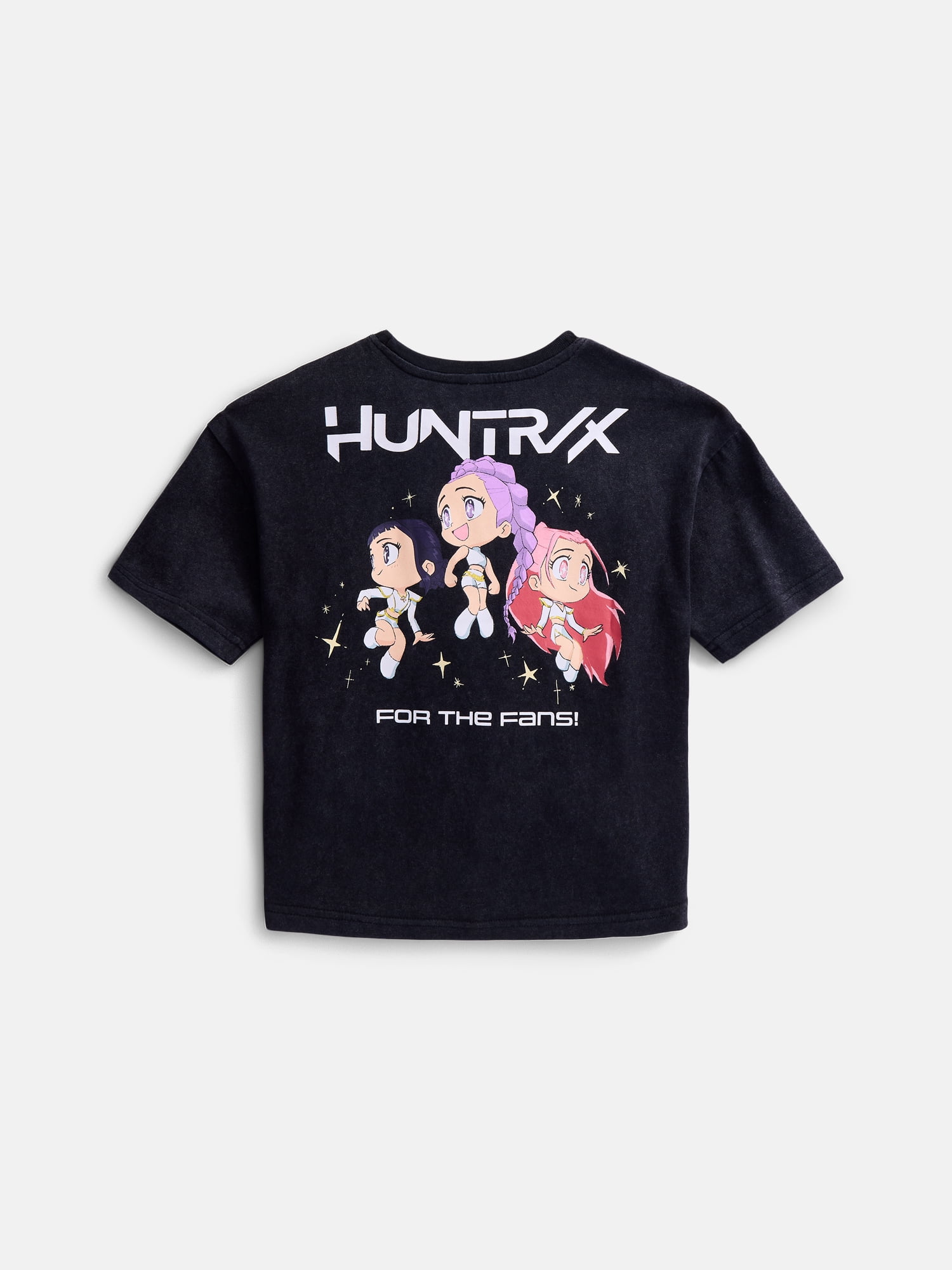 KPop Demon Hunters Girls Mineral Wash Graphic T-Shirt, Sizes 4-16