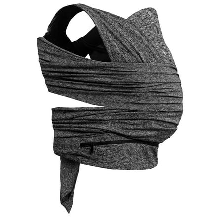 UPC: 0769662531030 | Boppy Baby Carrier—ComfyFit Heathered Gray Hybrid Wrap 3 Carrying Positions 0m+ 8-35lbs Soft Yoga-Inspired Fabric with Integrated Storage Pouch