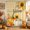 Golden Yellow, Pumpkin Orange, Linen, variant on Thanksgiving Pumpkin Shower Curtain, Waterproof Shower Curtains for Bathroom, Fall Farmhouse Leaves Floral Plaid Blue Washable Fabric Bathtub Curtain Set Bath Decor with 12 Hooks Extra Long 72"x96"