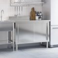 thumbnail image 2 of vidaXL Kitchen Work Table with Sliding Doors Stainless Steel, 2 of 5