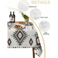 thumbnail image 2 of Sage Green Aztec Table Cloth, Southwest Boho Ethnic Chic Motifs Waterproof Tablecloth for Rectangle Tables, Reusable Washable Fabric Table Cover for Restaurant Kitchen Dining Tables 60"x120", 2 of 6