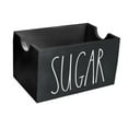 thumbnail image 4 of Fiocias Sugar Packet Holder Coffee Condiment Packets Wood Rustic Sugar Packets Dispenser Black, 4 of 8