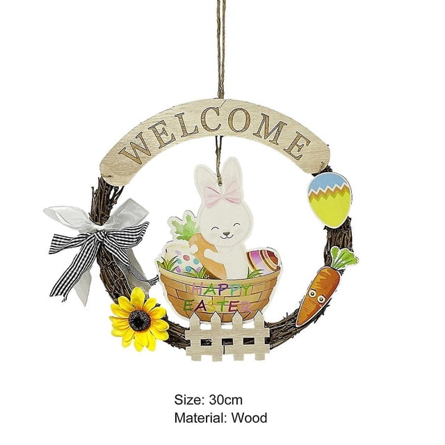 Señal de bienvenida JanHm Decoración rústica Con nudo de lazo 30cm