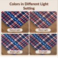 thumbnail image 7 of Design&I 4'x6' Washable Area Rug Stripes Welcome Tartan Plaid Door Striped Doormat Patriotic Stars Refined for Reading Nook, Bedroom, Pet Friendly & Non-Slip Built-In Grip, 7 of 7
