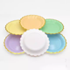 thumbnail image 4 of Nvzi Juego de 50 platos desechables elegantes de color rosa, platos de papel de 9 pulgadas para fiestas navideñas, platos de Navidad, artículos para reuniones familiares y suministros para catering., 4 of 5