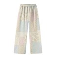 thumbnail image 6 of Halloween Pajama Pants Women with Pumpkin Pattern Long Sleep Pants | Stretch Elastic Waist Wide Leg Loungewear Cozy Spooky-Season Everyday Bottoms Camel L, 6 of 8