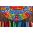 thumbnail image 4 of KC Cubs Playtime Collection ABC Alphabet, Numbers and Shapes Educational Learning & Game Oval Area Rug Carpet for Kids and Children Bedrooms and Playroom, 4 of 5
