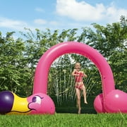 Bestway H2OGO! Jumbo Pink Flamingo Inflatable Outdoor Water Sprinkler Arch