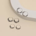 thumbnail image 4 of LeCalla 925 Sterling Silver Hypoallergenic Balinese Hoop Earrings Set of 3 (14MM, 15MM, 16MM), 4 of 8