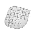 thumbnail image 2 of HaoXun Curved Corner Cutter Ruler - Non-Slip Acrylic Sewing Template for Patchwork Quilting, 15x15cm Transparent Plastic Ruler with Video Tutorial & Step-by-Step Guide, 2 of 8