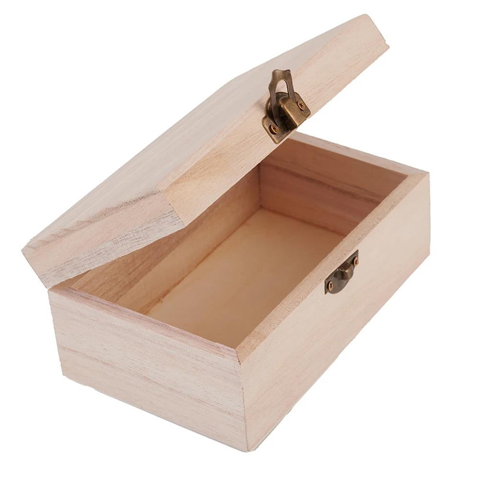 Wooden Box Packing Plain Wood Storage Case Organizer Cosmetics Jewelry Cosmetic Gifts Kitchen Bathroom Toolbox Household